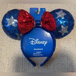 Disney Red and Blue Sequin Ears Headband